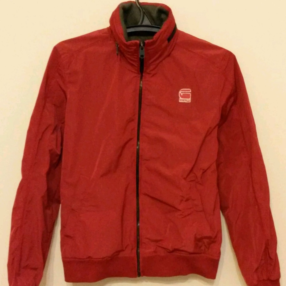 G-Star Raw Red Windbreaker Light Jacket Medium
